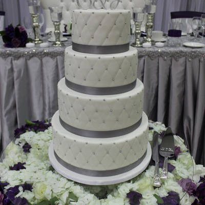 Silver Wedding Cake