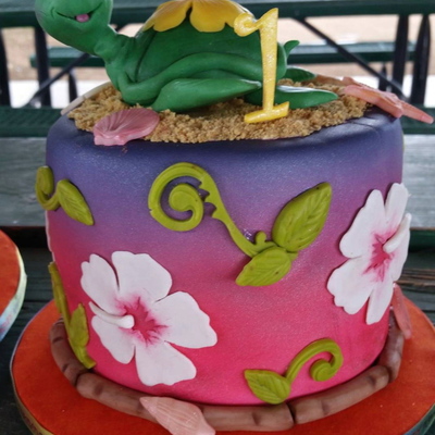 Luau 1St Birthday Cake