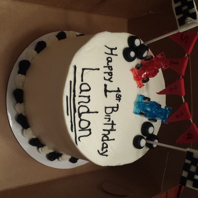 1St Birthday Racing Cake