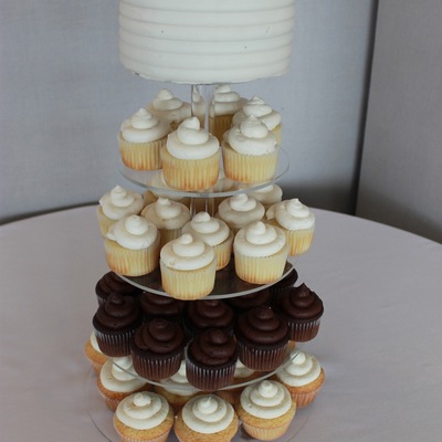 Wedding Cake + Cupcakes