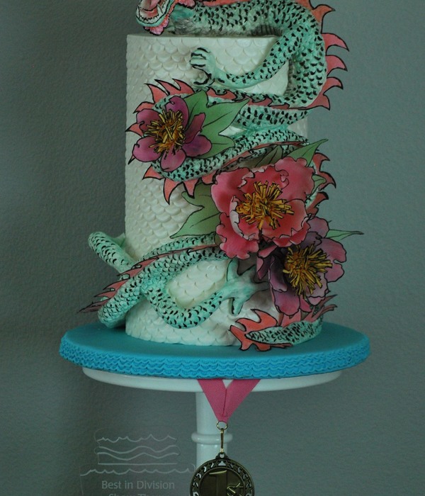 Chinese Dragon Tattoo Cake