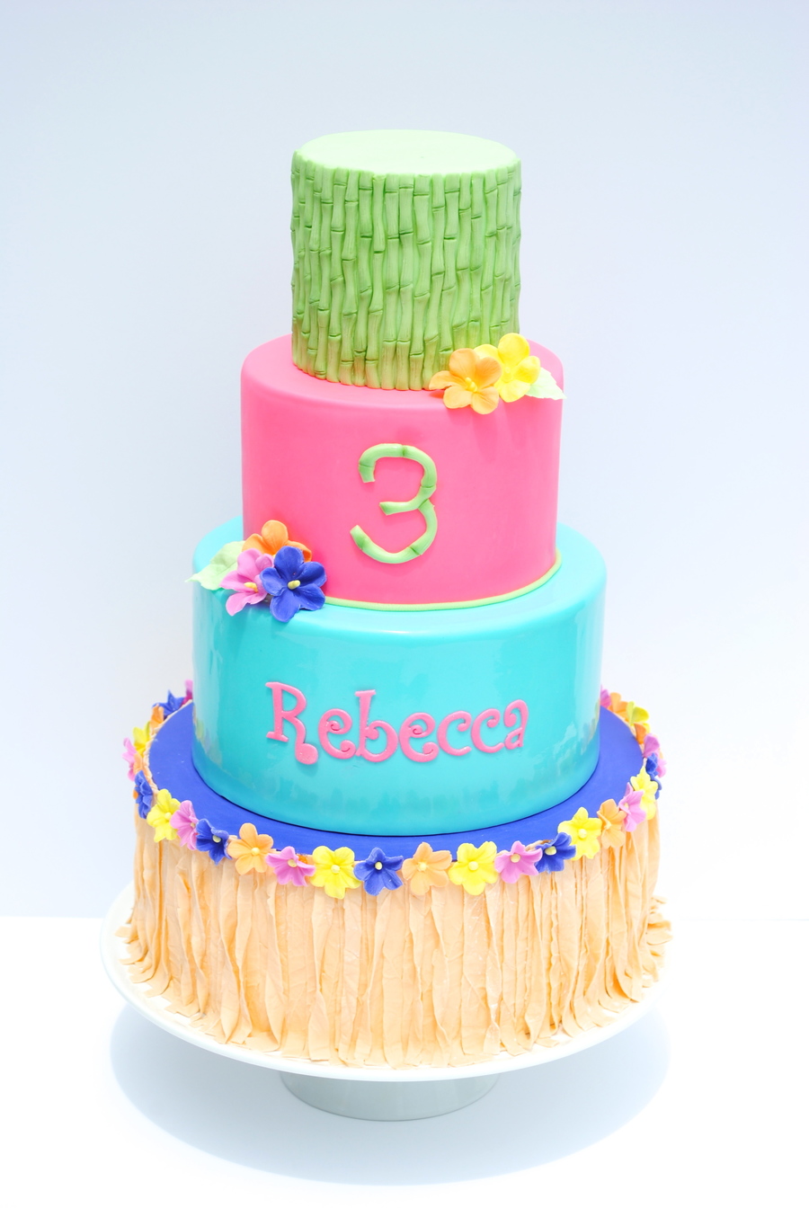 Hawaiian Luau Birthday Cake