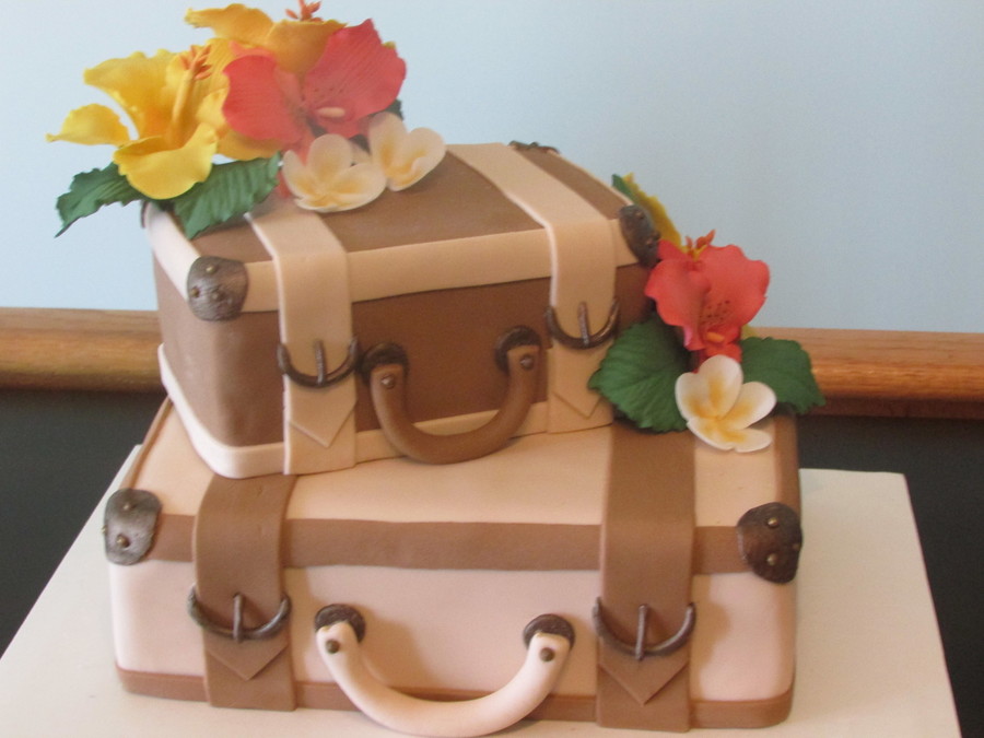 Suitcase Birthday Cake