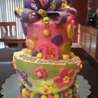 Topsy Turvy Cake For My Daughter's 13Th Birthday. Topsy turvy cake. This was originally going to be 3 layers, but I had some difficulties in the final phases of construction, so we went...