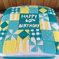 Birthday Quilt Cake Birthday cake for my mother
