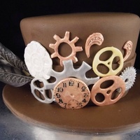 Steampunk Hat Cake Steampunk hat cake