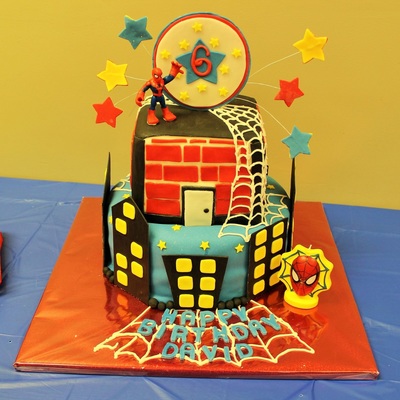 Spiderman Birthday Cake