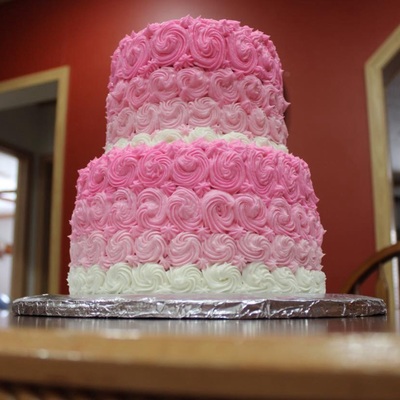 Pink Ombr&eacute; Cake