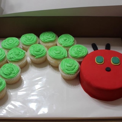 Very Hungry Catapillar Cupcakes