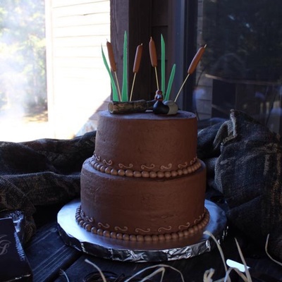 Duck Hunting Grooms Cake