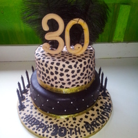 30Th Tiered Birthday Cake 30th Tiered birthday cake