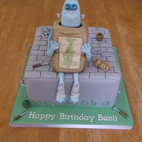Boxtrolls Cake Cake with a Boxtroll on the top x