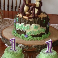 Chip N Dale Twins First 1st Birthday cake