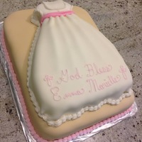 Christening Cake Based On Invitation Christening cake made to look like the invitation for the event