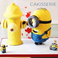 Minion Movie Cake - Hello Papagena~! Stuart Falls In Love With Fire Hydrants Hello papagena - tu es bella con la papaya~! This is a sculpted cake depicting Stuart falling in love with a fire hydrant from the Minion...
