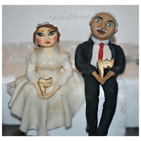 Bride And Groom Figure Made for a 23rd anniversary cake