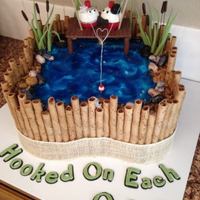 Fishing Groom's Cake For Our Son Besides their wedding cake, I made a groom's cake for our son and daughter-in-law. He created a fishing monster out of her, so this...