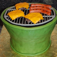 Green Egg Grill Fondant decorations