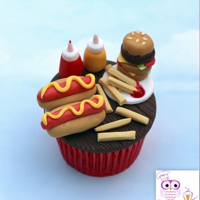 Hotdogs, Burger And Fries