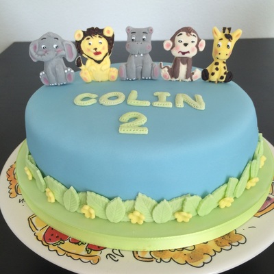 Animal Birthday Cake