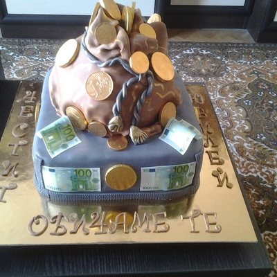 Money Bag Cake