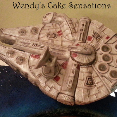 Millennium Falcon Cake