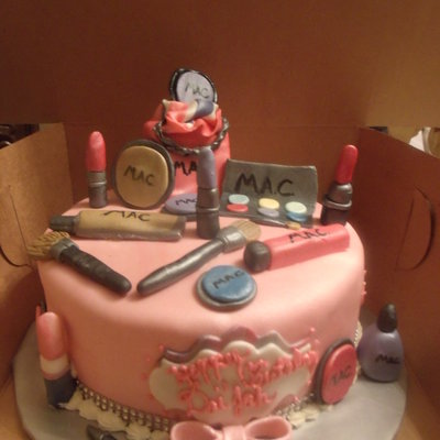 Mac Makeup Cake