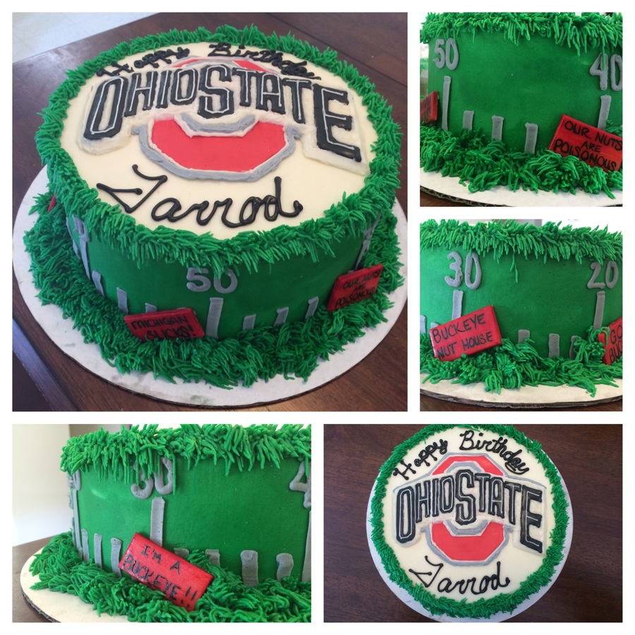 ohio state birthday cake
