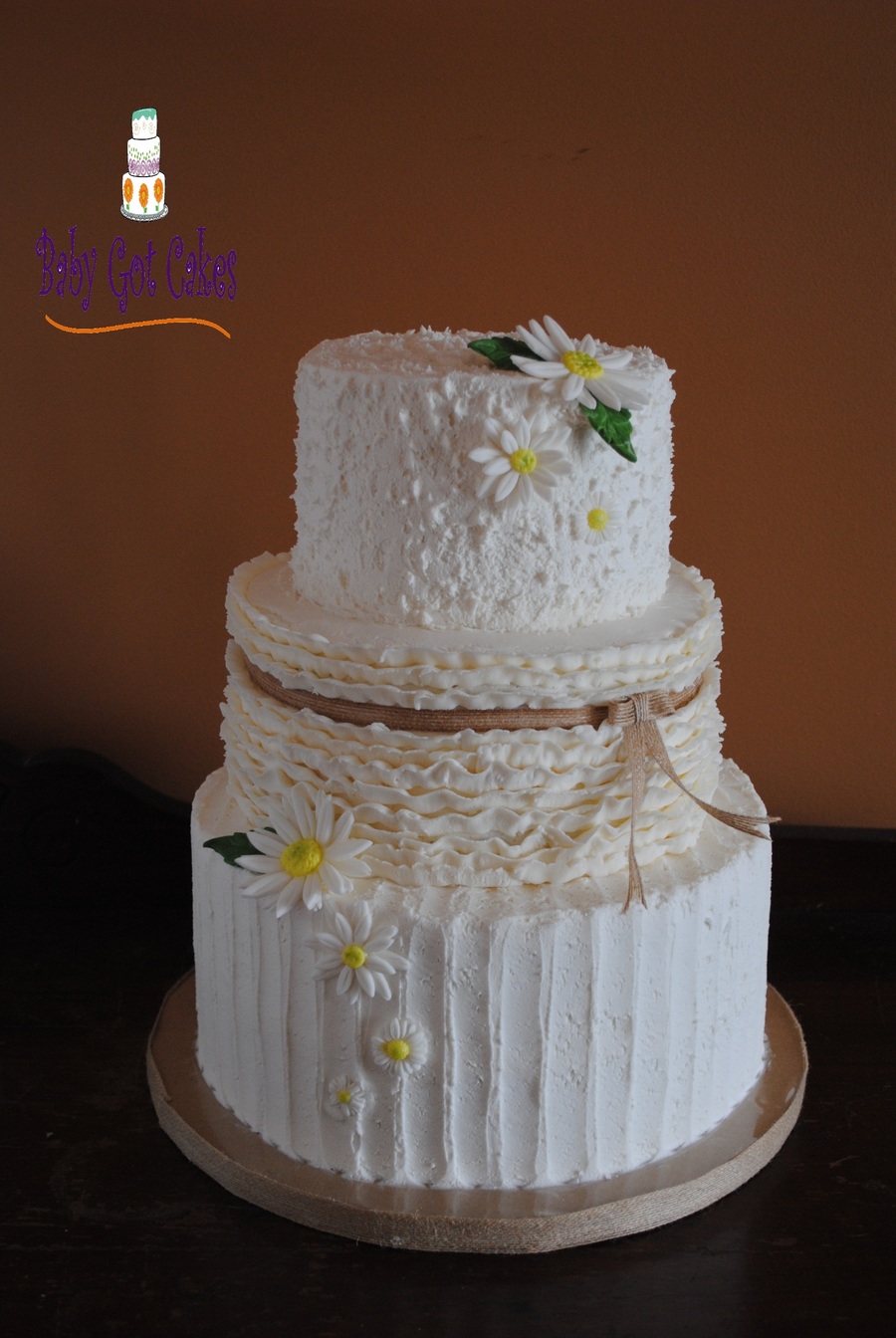 Rustic Daisy Wedding On Cake Central Rustic Daisy Wedding On Cake Central