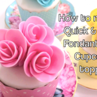 How To Make A Fondant Rose! Quick & Simple Tutorial How to make a basic fondant rose, perfect for Cupcake decorations :)