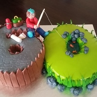Fishing Cakr 60th birthday cake