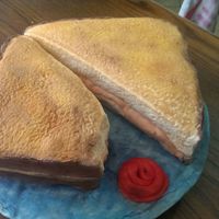 Lunch Is Served. grilled cheese cake