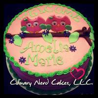 Baby Shower Cake This is a shower cake for a baby that was born prematurely so it is also a welcoming cake.