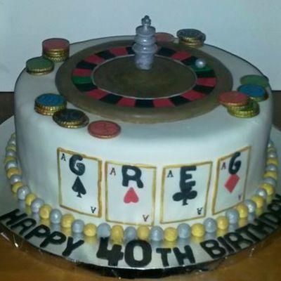 Casino 40Th Birthday Cake