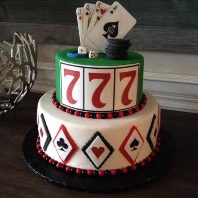 Casino Themed Grooms Cake