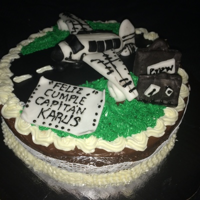 Fondant Plane Cake