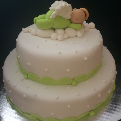 Baptism Baby Angel Cake