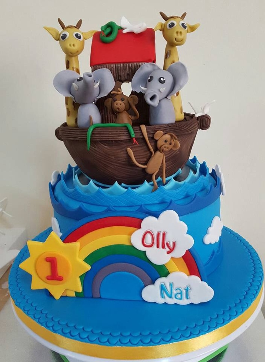 1st Birthday Noah S Ark Cake Cakecentral Com