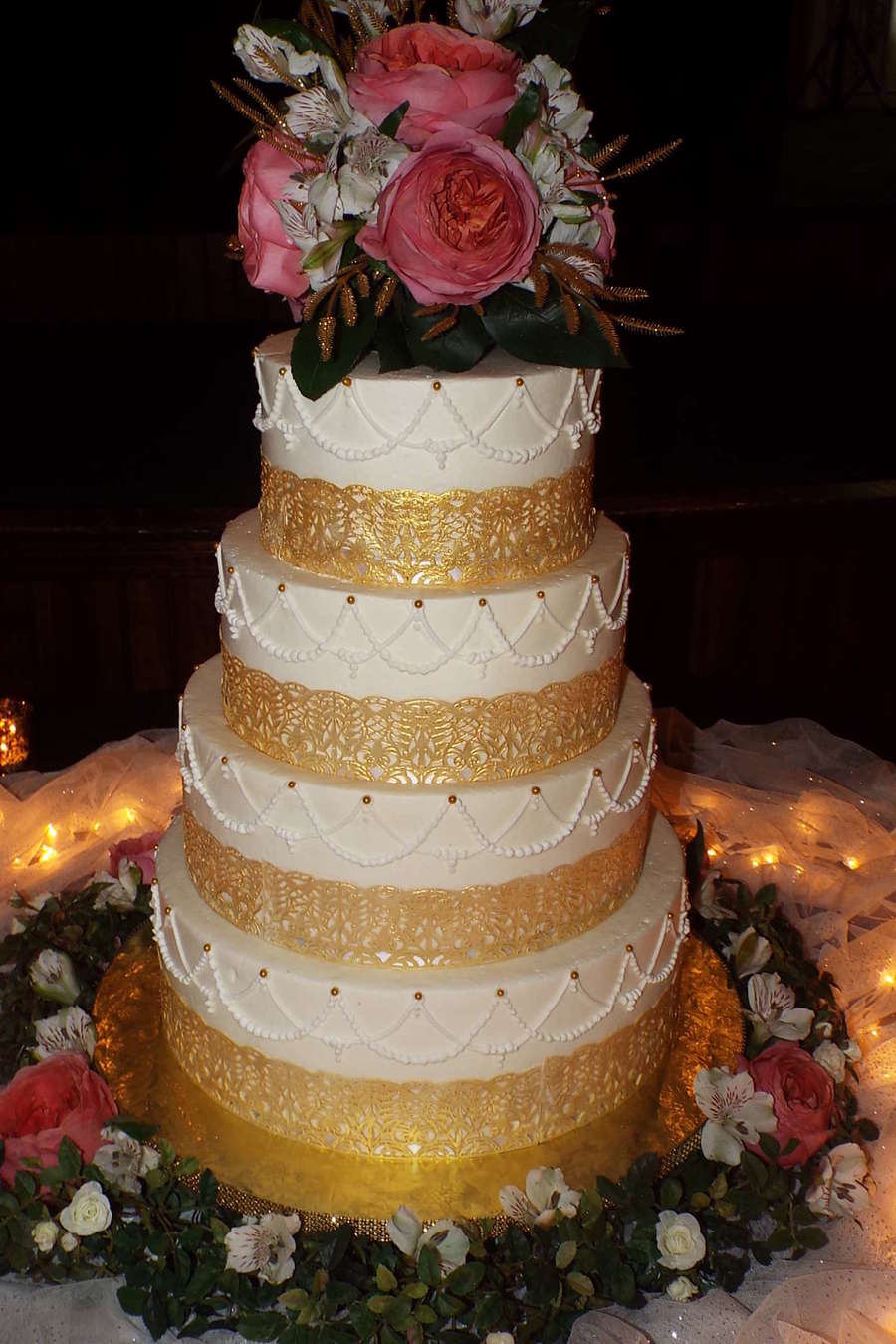Golden Lace - CakeCentral.com