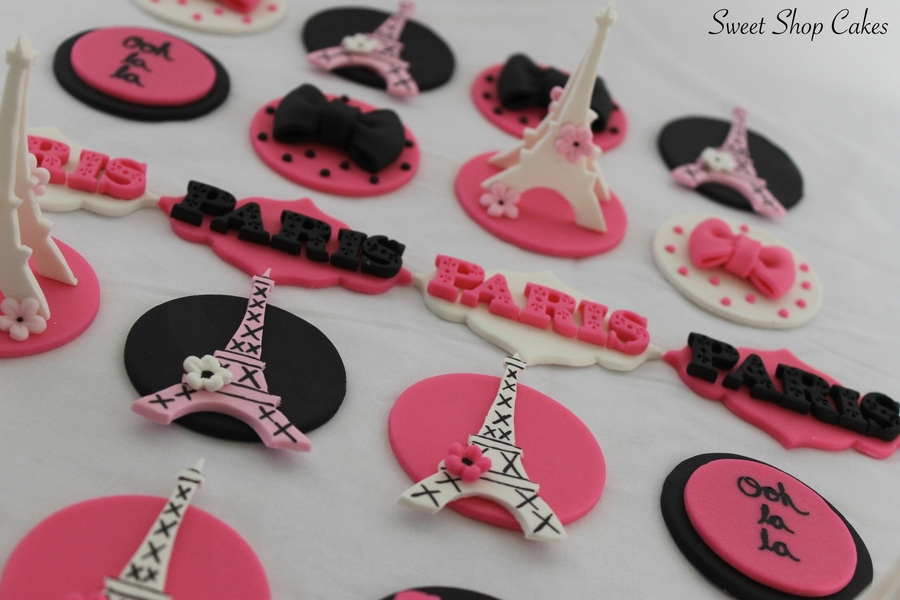 Paris Themed Cupcake Toppers CakeCentral