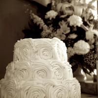 Rosette Wedding Cake Buttercream Rosette Wedding Cake