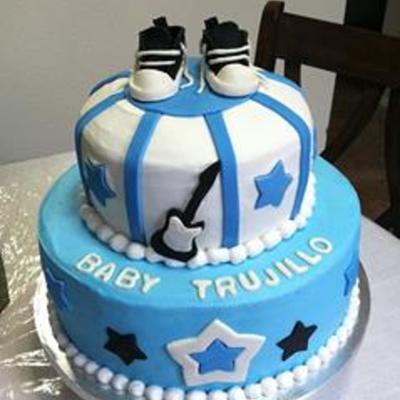 Baby Boy Rockstar Cake