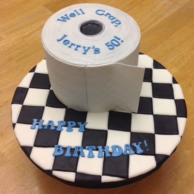 50th birthday cake decorating