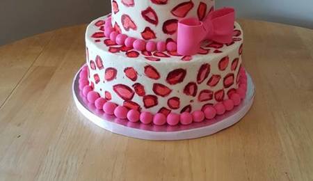 Leopard Baby Shower - CakeCentral.com