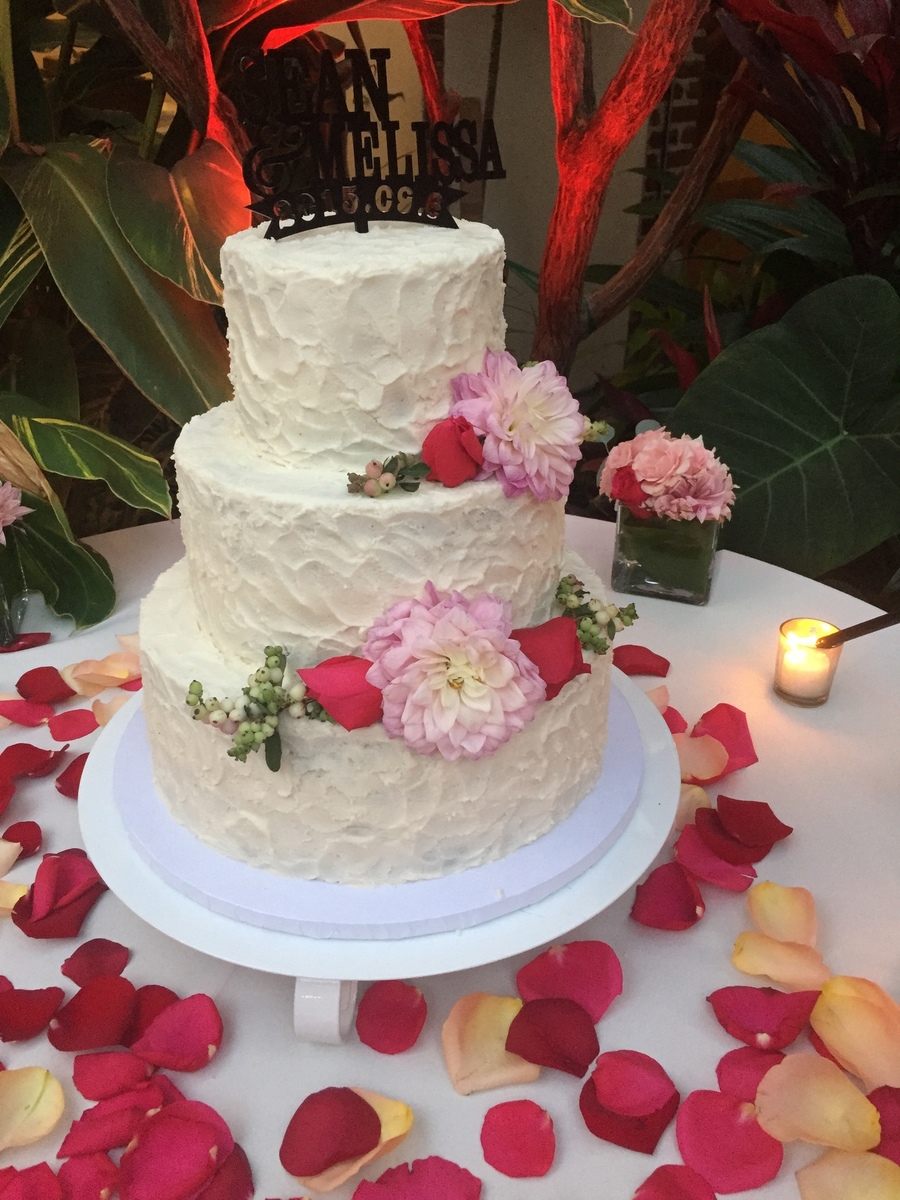 Rustic Garden Wedding Cake On Central Rustic Garden Wedding Cake On Central