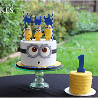 Naked Minions! This was such a fun little cake to make. This original design is from Pirikos Cake Design! My customer sent me a pic and I made some minor...