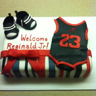 Jordan Baby Shower Cake