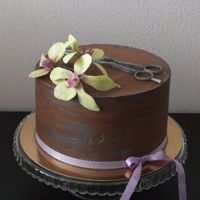 Chocolate Orchid Cake Chocolate orchid cake