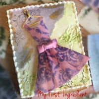 Fashion Cookie Sugar cookie with Royal icing And wafer paper