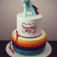 Rainbow Dash Cake Rainbow dash cake